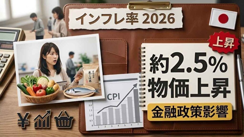 【2026年最新】日本のインフレ率2.5％