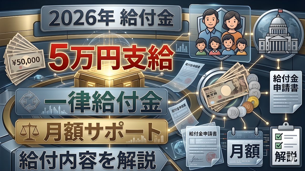 【最新版】現金5万円支給開始｜月額支援の合計額と対象者を徹底ガイド